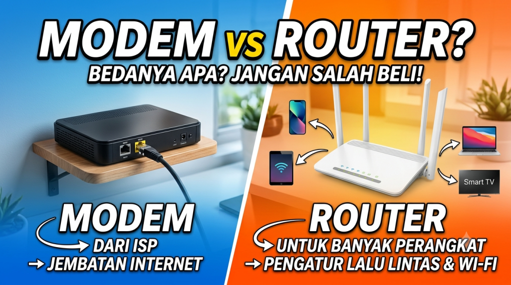 perbedaan-modem-dan-router