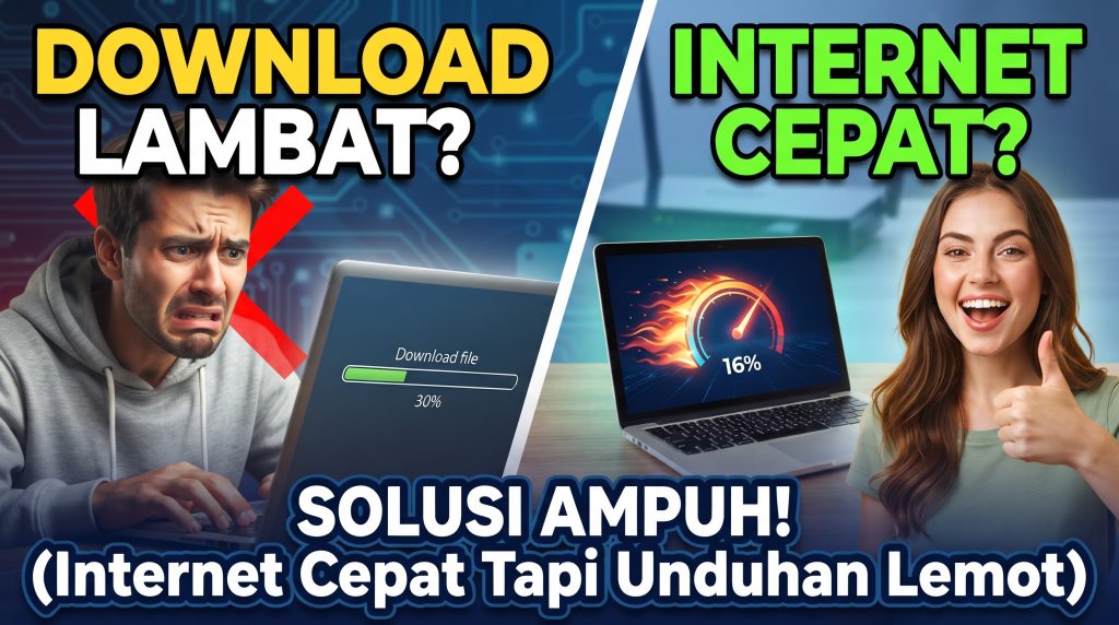 Cara Mengatasi Download Lambat Padahal Internet Cepat