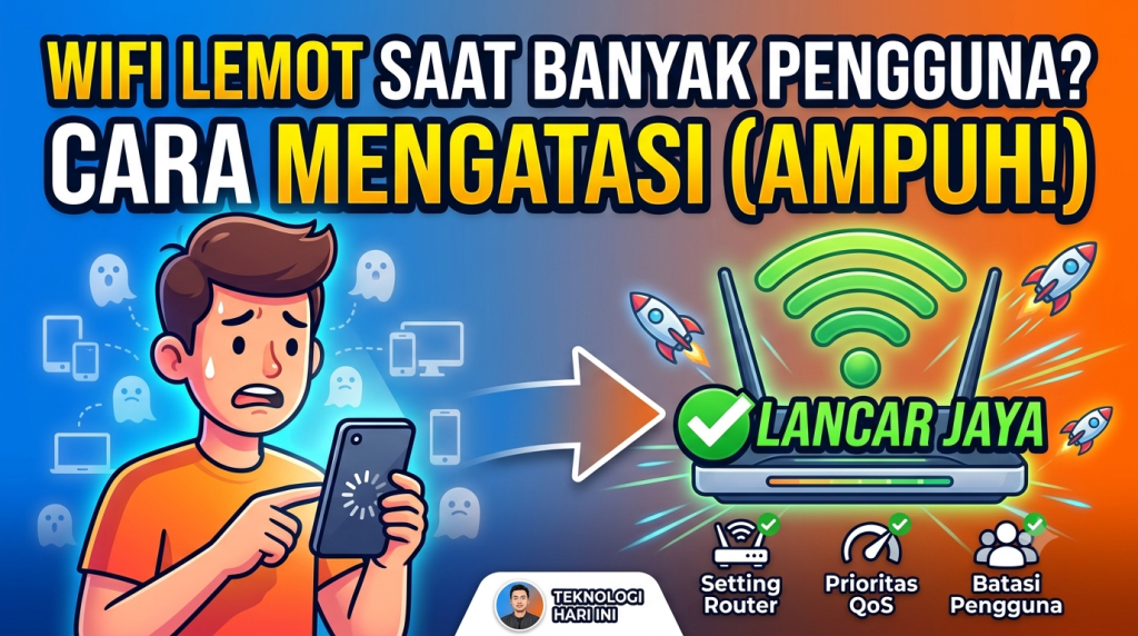 Cara Mengatasi WiFi Lemot Saat Banyak Pengguna
