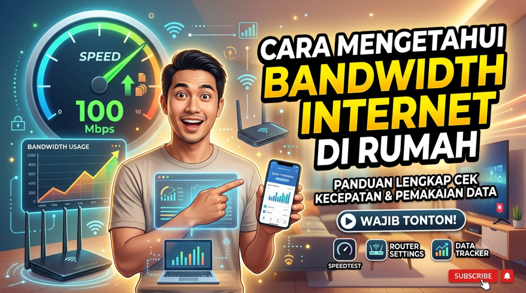Cara Mengetahui Bandwidth Internet yang Digunakan di Rumah