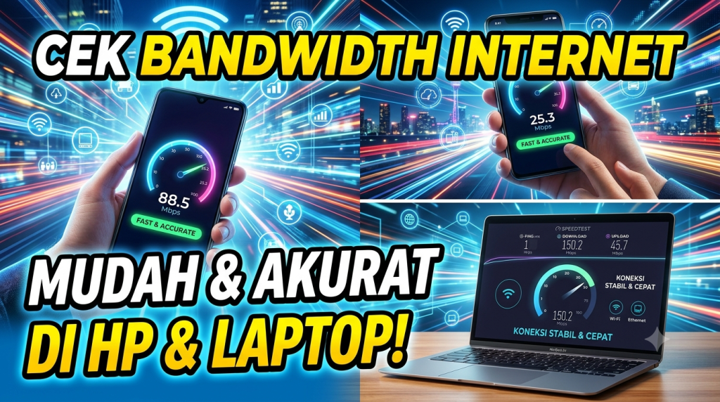 Cara Cek Bandwidth Internet dengan Mudah di HP dan Laptop